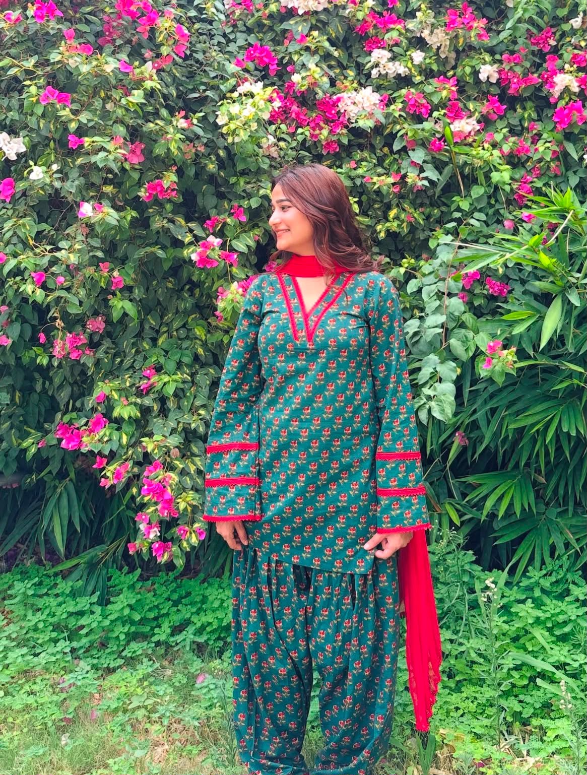 Women’s Cotton Block Print Farshi Salwar Set | Festive Special Dupatta-Less 2-Piece Ethnic Set